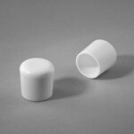 Ajile - embout enveloppant coiffant capuchon de protection plastique blanc pour pied, tube, tige, fil ...