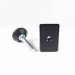 Ajile - kit de r�glage pour tube rectangulaire 60x40 mm avec pied v�rin filet� en acier zingu� m10 x ...