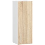 Armoires de cuisine haute akord w30 lima h720 blanc 30 cm 1 porte faade chne sonoma 2 tagres 30x30, ...