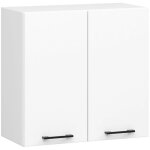 Armoires de cuisine haute akord w60 oliwia blanc 60 cm 2 portes faade blanche 2 tagres 60x30x58 cm ...