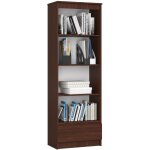 Bibliothèque de bureau akord r60 wengé 60 cm 1 tiroir façade wengé mat 4 étagères 60x35x180 cm Bibliothèque de bureau akord r60 wengé 60 cm 1 tiroir façade wengé mat 4 étagères 60x35x180 cm