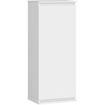 Akord - armoire murale w40 blanche 40 cm 1 porte faade blanche 3 tagres 40x30x99 cm