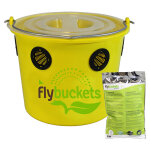 Ukal - seau pi�ge � mouches fly x 12 l + poudre attractive