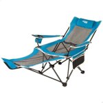 Aktive sun loungers chaise longue pliante bleu noir 62x168x95 cm