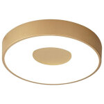Akunadecor - plafonnier design, lampe de plafond coin led or en plastique, mantra