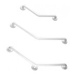 Barre d'appui coude 135 poxy blanche 400x400mm