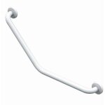 Barre d'appui coud�e inox 135� 400x400 mm akw recouvert d'�poxy blanc - 01243wh - ls