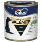Peinture laque valnite satin noir 0, 5 l dulux valentine