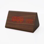 Alarm clock r�veil pour enfants multifonctionnel cr�atif en bois num�rique r�veil �lectronique armoire ...