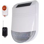 Alarme panique sirne solaire sans - fil ip66 + bouton panique + tlcommande panique (gamme hy)