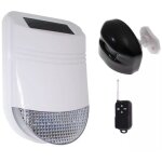 Alarme sans - fil autonome 100% extérieure sirène solaire 105db ip66 flash avec détecteur mouvement (gamme ... Alarme sans - fil autonome 100% extérieure sirène solaire 105db ip66 flash avec détecteur mouvement (gamme ...