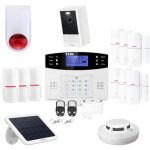Lifebox - alarme sans fil connecte gsm avec sirne extrieure et camra autonome kit 18 3 dtecteurs ...