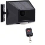 Alarme solaire ext�rieur d�tecteur de mouvement librement rotatif ip65 �tanche 129db sir�ne forte lampe ...