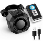 Alarme v�lo antivol, alarme scooter vibration sans fil avec t�l�commande pour v�lo, moto, trottinette, ...