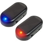 Alarme de voiture lumire, l'alarme solaire de voiture, alarme voiture lumire led, simul des lumires ...