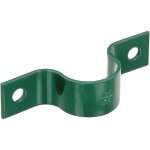 855383 demi collier pour poteau, pour la fixation des piquets de clture aux murs, galvanis, plastifi, ...