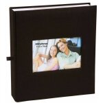 Album photo � pochettes 200 m�mos square - l 23, 5 x l 25 cm - noir - livraison gratuite
