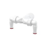 Alcadrain - coude double dn40 / 32 / 17 - 23 avec clapet anti - retour, raccordement pour lave - linge ... Alcadrain - coude double dn40 / 32 / 17 - 23 avec clapet anti - retour, raccordement pour lave - linge ...