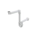 Alcadrain siphons - siphon de lavabo, diam�tre 40 mm avec �crou de trop - plein, peu encombrant a434