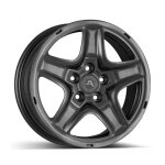 Jante alcar 16 pouces - 5trous - 6, 5x - 16x112 - et41 al57, 1 - anthracite