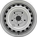Jante tle 16 pouces - 5 trous - 6, 5x16 5x160 et60 al65 argent