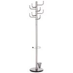 Alco - portemanteau 2802 nombre de crochets: 8 (� x h) 40 cm x 172 cm m�tal (thermolaqu�) argent 1 pc(s) ...