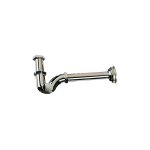 Alco - siphon a tube en s en laiton chroma raccord 1  1 / 4 sans drain pour lavabo bidet