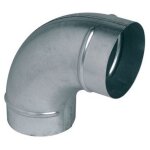 Aldes ? coude galvanis� 90� diam�tre 80 mm ? raccord vmc embouti ? acier galvanis� pour ventilation ? ...