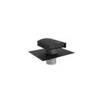 Sortie de toiture vmc 160 mm aldes en galva pour ardoise noire aldes