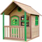 Alex maison enfant en bois fsc maison de jeux pour l'extérieur / jardin en marron & vert maisonnette ... Alex maison enfant en bois fsc maison de jeux pour l'extérieur / jardin en marron & vert maisonnette ...