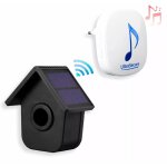 Alerte de passage 600m - dtecteur de mouvement autonome 2 panneaux solaires & carillon 35 mlodies (da600 ...