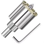 Al�soir diamant� bras� avec foret pilote pour granit, pierre et c�ramique, diam�tre 35 mm maison et jardin ...
