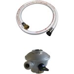Kit tuyau flexible de gaz 1. 5 m  embouts mcaniques + dtendeur quick - on 27mm - propane 37mbar 1. ...