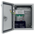Alimentation secourable �tanche ip 66 en coffret m�tal type psw 230v ac / 12v dc en 2, 6a izyx