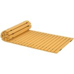 All�e chemin de jardin en lattes de bois enroulable - bois massif de pin 185 x 60 cm
