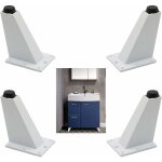 Alliage d'aluminium 4 pi�ces pieds r�glables meubles jambes cuisine jambes worktop bar tv bureau table ...