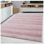 Allotapis - tapis rayé uni à courtes mèches rectangle ocrul rose 80x150 Allotapis - tapis rayé uni à courtes mèches rectangle ocrul rose 80x150