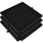 Filtre  charbon (3 pcs. ) pour hottes aspirantes adapt pour airforce affcaf16cs / afcfcaf16cs / fc120 ...