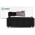 Filtre  charbon pour hottes aspirantes adapt pour airforce affca267i (265x98x14mm) - allspares