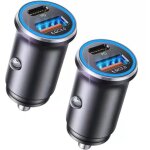 Allume - cigares usb c, 2 - pack rserve & 54w double ports rapide, chargeur voiture usb c scuriss, ...