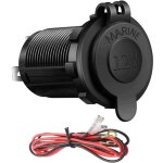Allume cigare voiture prise tanche prise 12v prise de courant avec cble de 60 cm pour voiture marine ...
