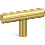 10 pack gold cabinet knobs brushed brass drawer knobs gold dresser hardware - ls201gd single hole handles ...