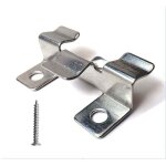 Alovez - lot de 100 clips de fixation pour terrasse en composite avec vis en acier inoxydable(hauteur ...