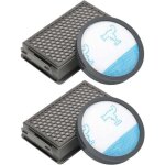 2 botes de filtre hepa, 2 ponges filtrantes, pour aspirateur  cyclone rowenta powerline extreme rh8133 ...