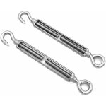 Alovez - lot de 2 crochets et ?illets m12, tendeur c  o, acier inoxydable 304, kit de quincaillerie ...