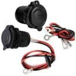 Lot de 2 prises allume - cigare, impermable marine grade tanche pour bateau, moto, voiture, avec cble ...
