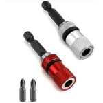 Alovez - 2pcs porte - embouts magntique avec bute de profondeur, tige hexagonale 1 / 4', comprend 2 ...