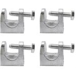 4 pices pince poutre, pinces support acier galvanis, pince poutrelle, pince pour profil kck, ouverture ...