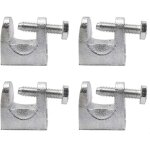Alovez - 4 pices pince poutre, pinces support acier galvanis, pince poutrelle, pince pour profil kck, ...