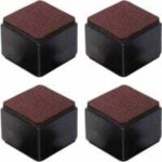 Lot de 4 rehausseurs de meubles autocollants en acier au carbone - 50 mm de hauteur pour lits, canapés, ... Lot de 4 rehausseurs de meubles autocollants en acier au carbone - 50 mm de hauteur pour lits, canapés, ...